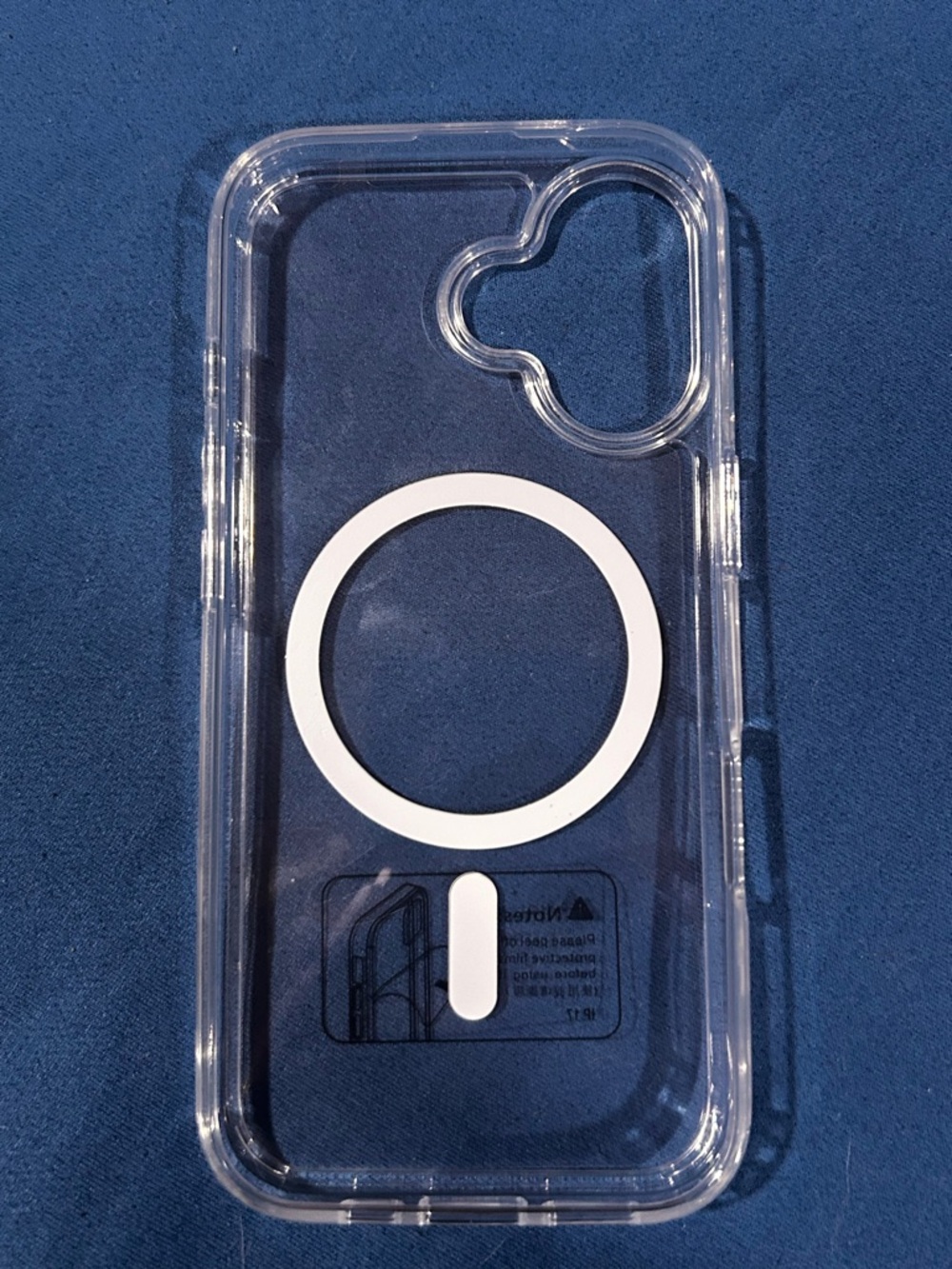Clear MagSafe-Compatible iPhone 17 Case with White Ring